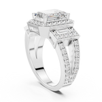 Gold Ring DDLR-266, White Gold, view 1