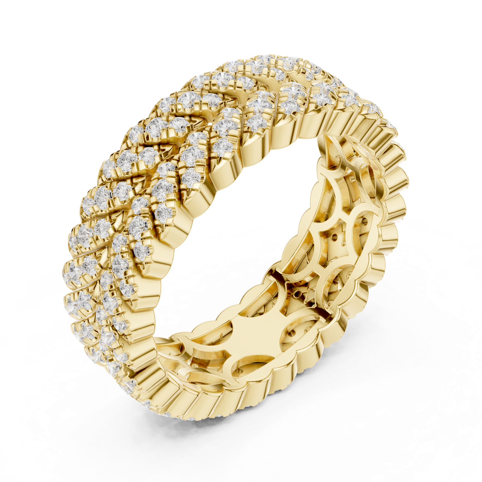 Gold Ring DDLR-315, Yellow Gold, view 2