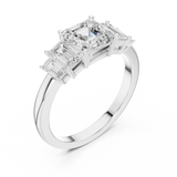 Gold Ring DDLR-1111, White Gold, view 2
