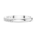 Gold Ring HLR-86, White Gold, view 3