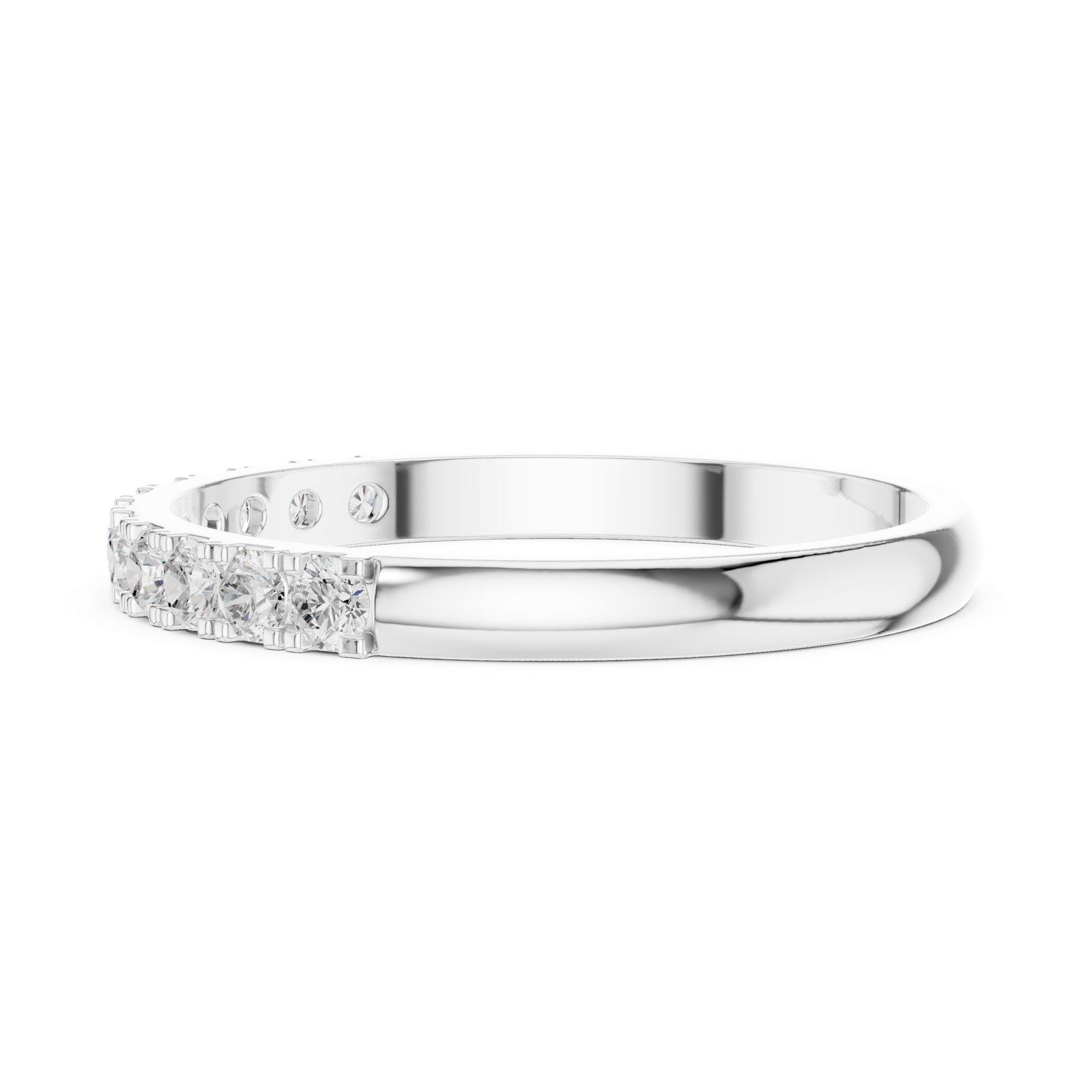 Gold Ring HLR-86, White Gold, view 3