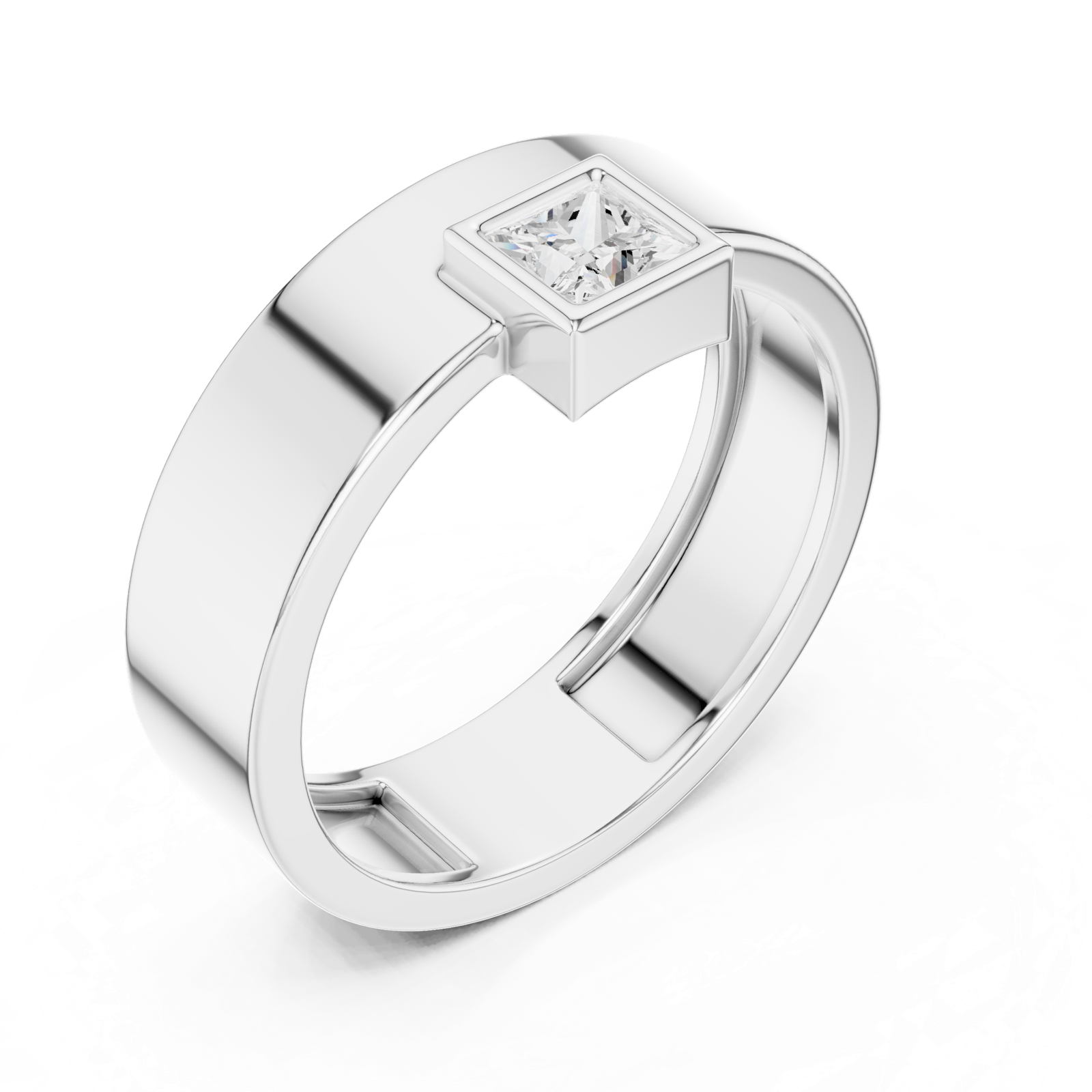 Gold Ring SBMR(2), White Gold, view 2