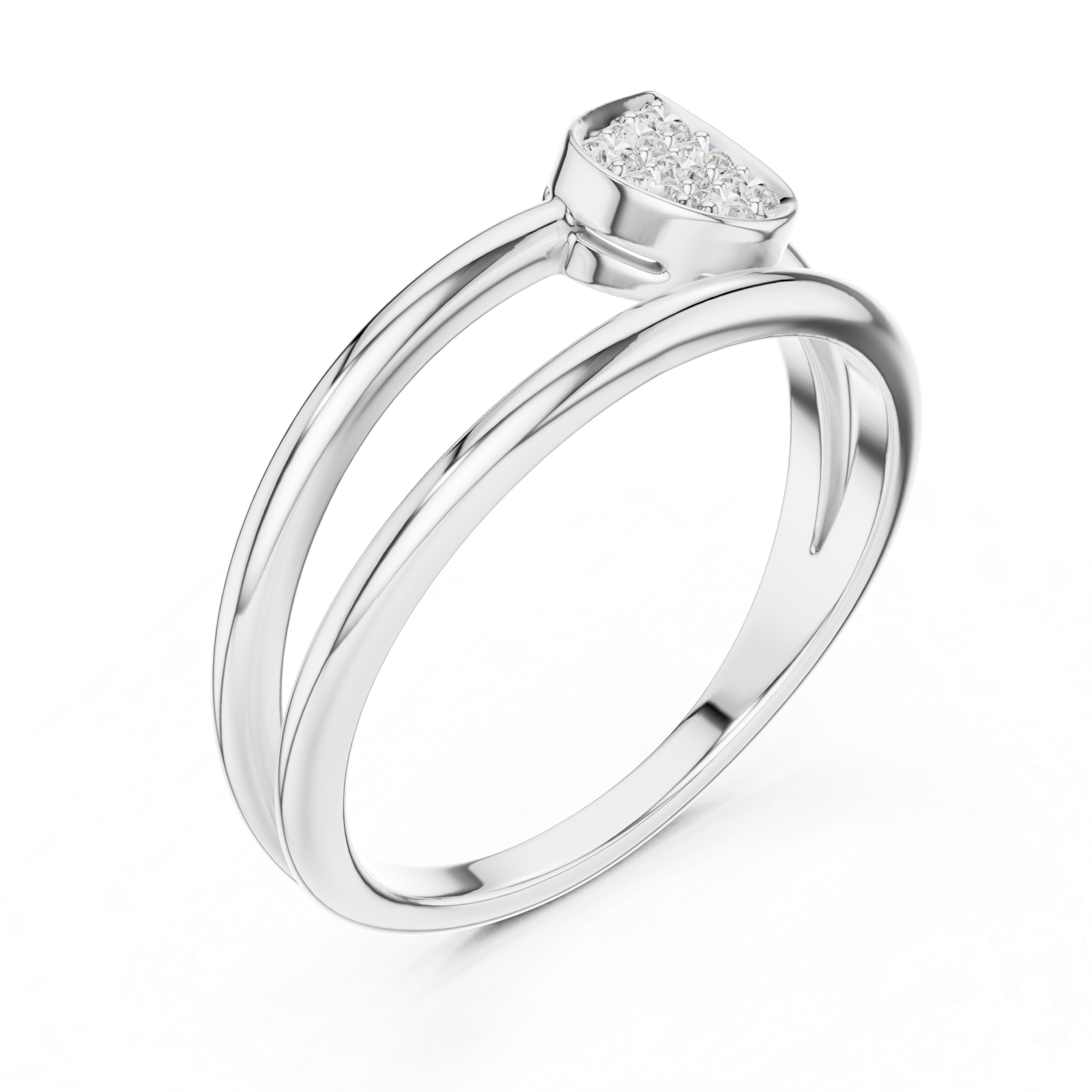 Gold Ring SBWR(63), White Gold, view 2