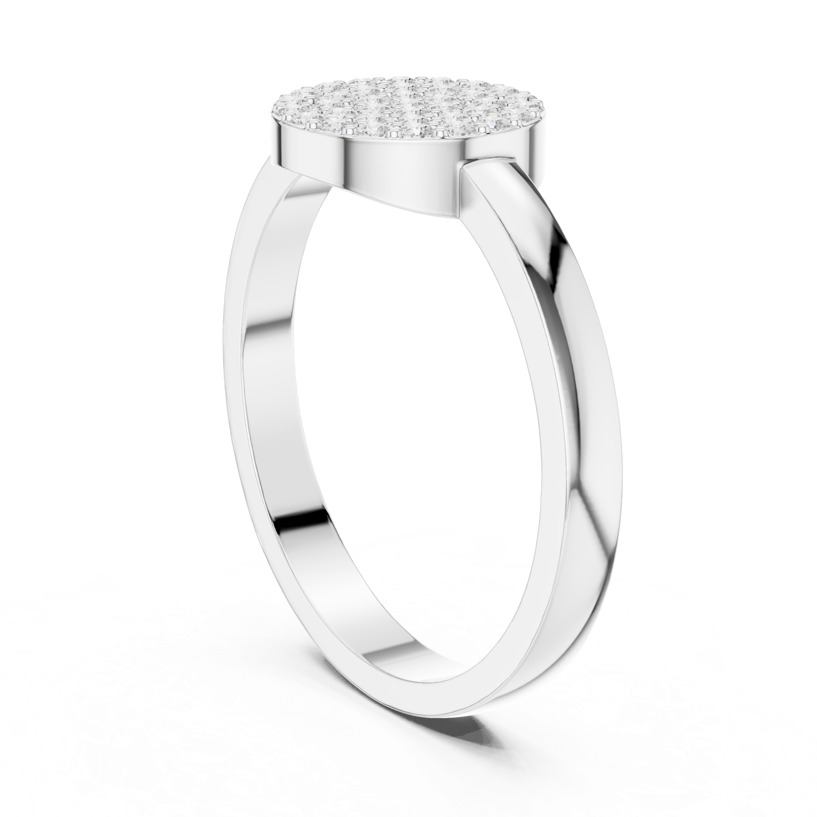 Gold Ring DDLR-584, White Gold