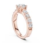 Gold Ring DDLR-655, Rose Gold, view 1