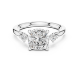 Gold Ring DDLR-970, White Gold, view 4