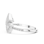 Gold Ring LR-01 (58), White Gold, view 3