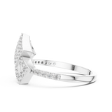 Gold Ring LR-01 (58), White Gold, view 3