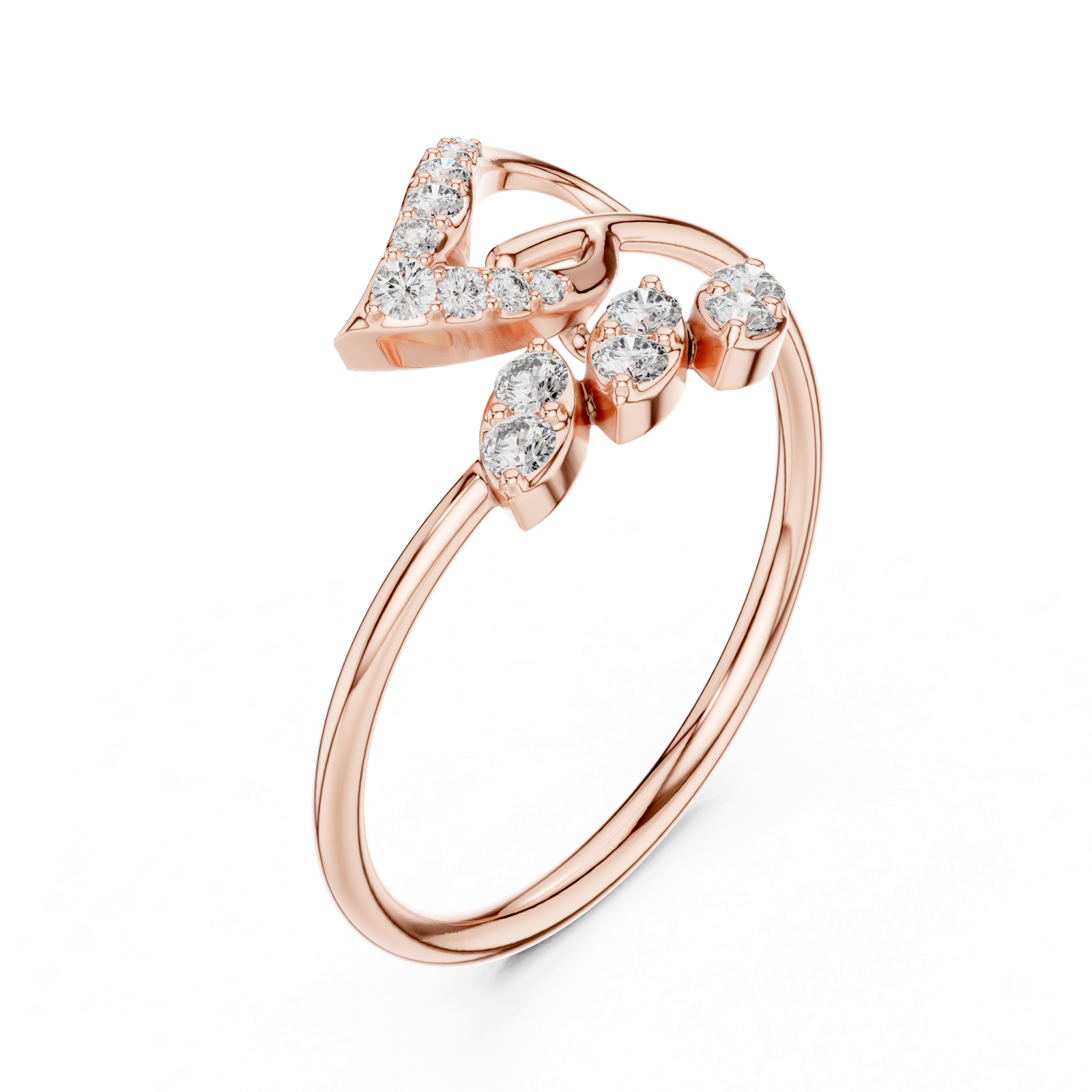 Gold Ring 1 (232), Rose Gold, view 2