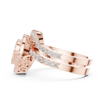 Gold Ring DDLR-581, Rose Gold, view 3