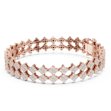 14K Solid Gold Lab Diamond Bracelet, Rose Gold, view 1