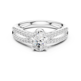 Gold Ring DDLR-713, White Gold, view 4