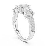 Gold Ring DDLR-716, White Gold, view 1