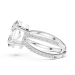 Gold Jewelry L36-25, Oval center stone, White Gold, view 3
