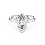 Gold Jewelry L36-18, Marquise center stone, White Gold, view 4