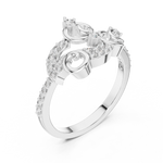 Gold Ring LR-01 (76), White Gold, view 2