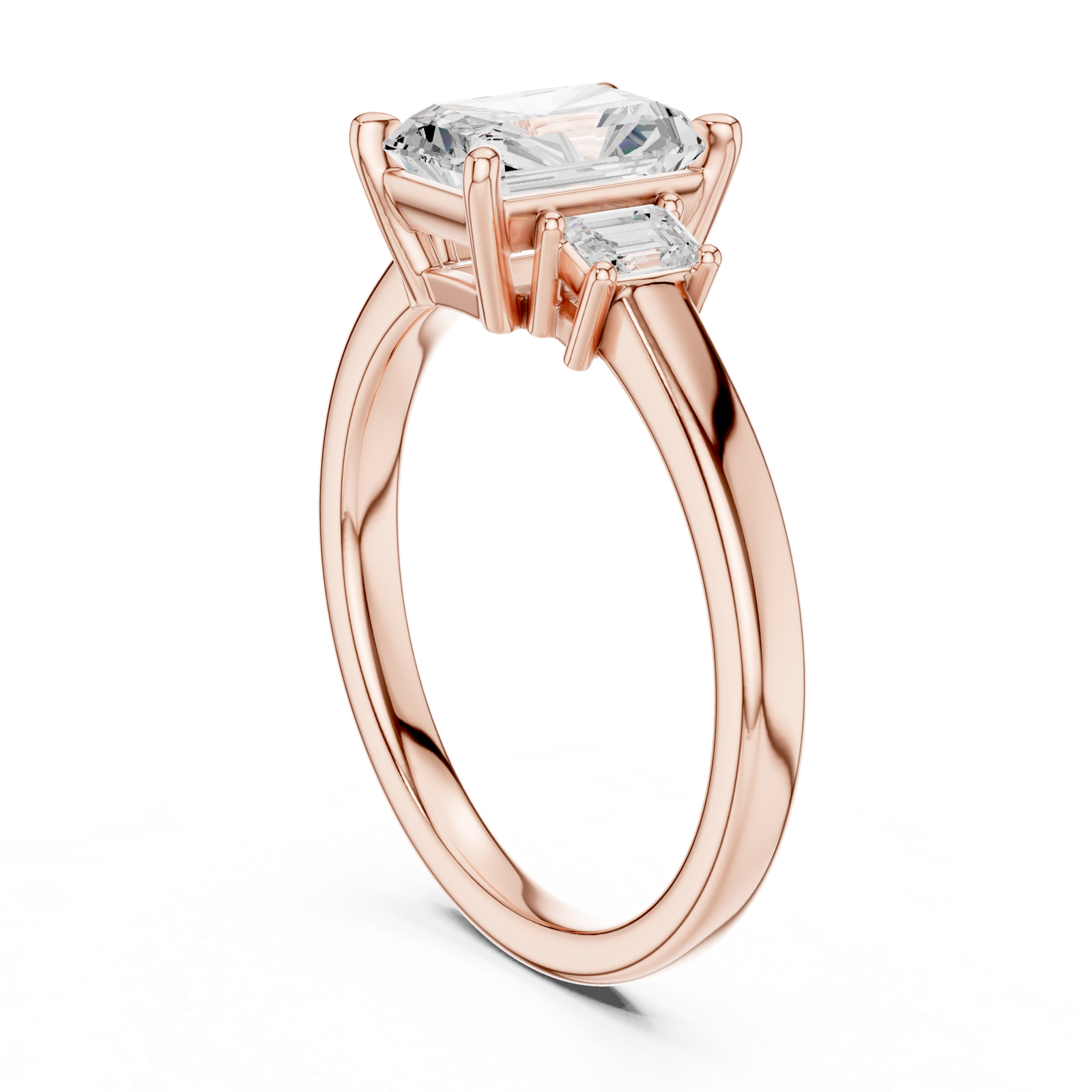 Gold Ring DDLR-906, Rose Gold, view 1