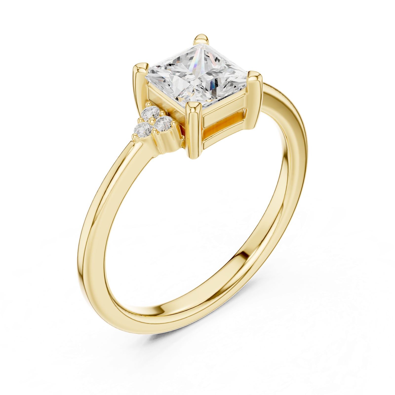 Gold Ring DDLR-502, Yellow Gold, view 2