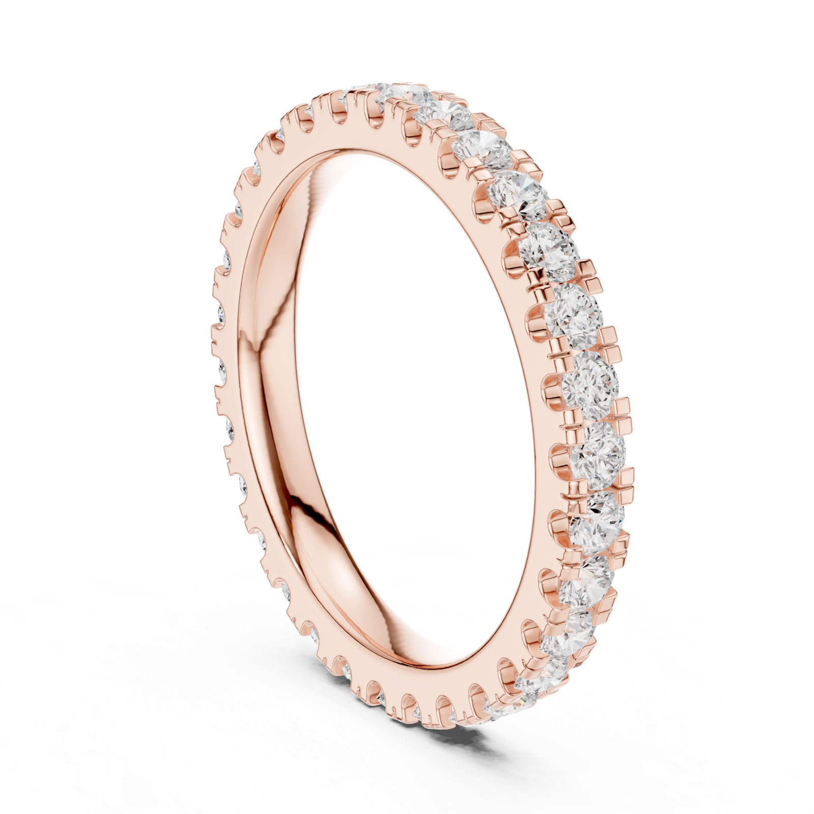 Gold Ring DDLR-605, Rose Gold, view 1