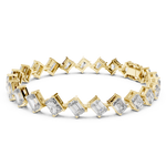 14K Solid Gold Lab Diamond Bracelet, Yellow Gold, view 1