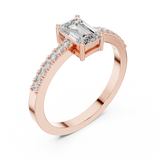 Gold Ring ALR-61, Rose Gold, view 2
