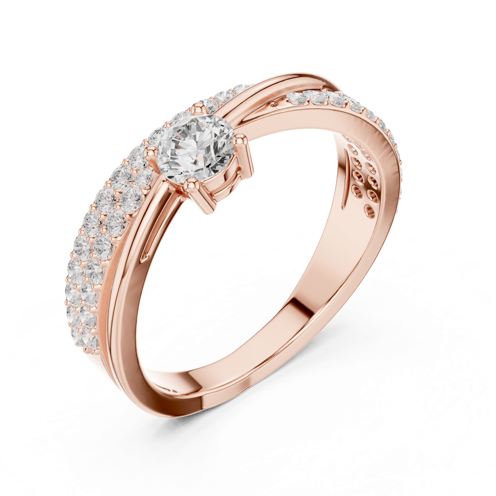 Gold Ring SBWR(1), Rose Gold, view 2