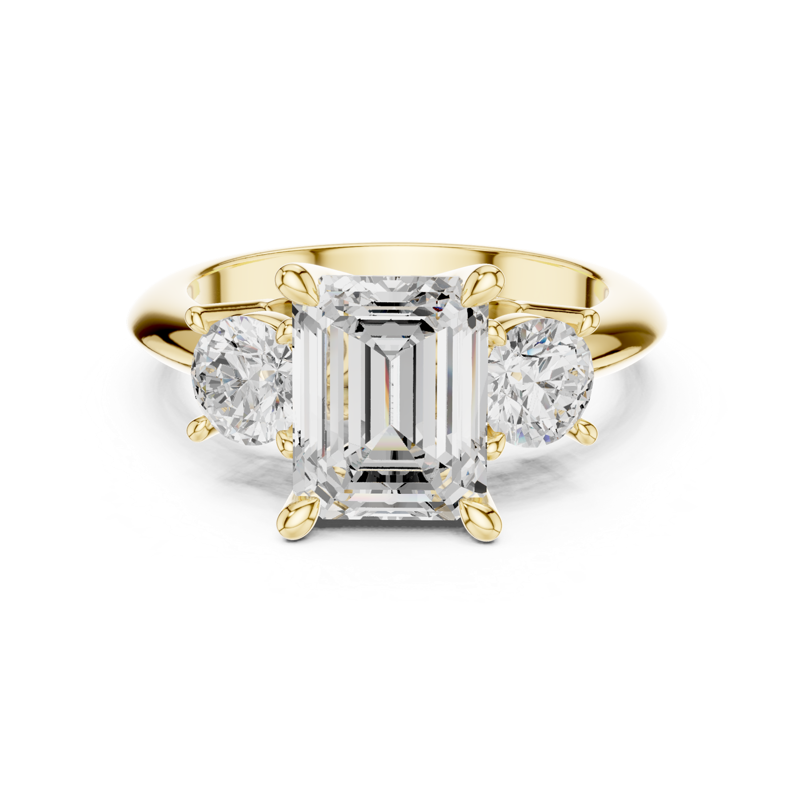 Gold Ring DDLR-901, Yellow Gold, view 4