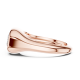 Gold Jewelry L36-4, Radiant center stone, Rose Gold, view 3
