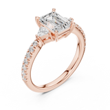 Gold Ring DDLR-857, Rose Gold, view 2