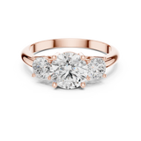 Gold Ring DDLR-1099, Rose Gold, view 4