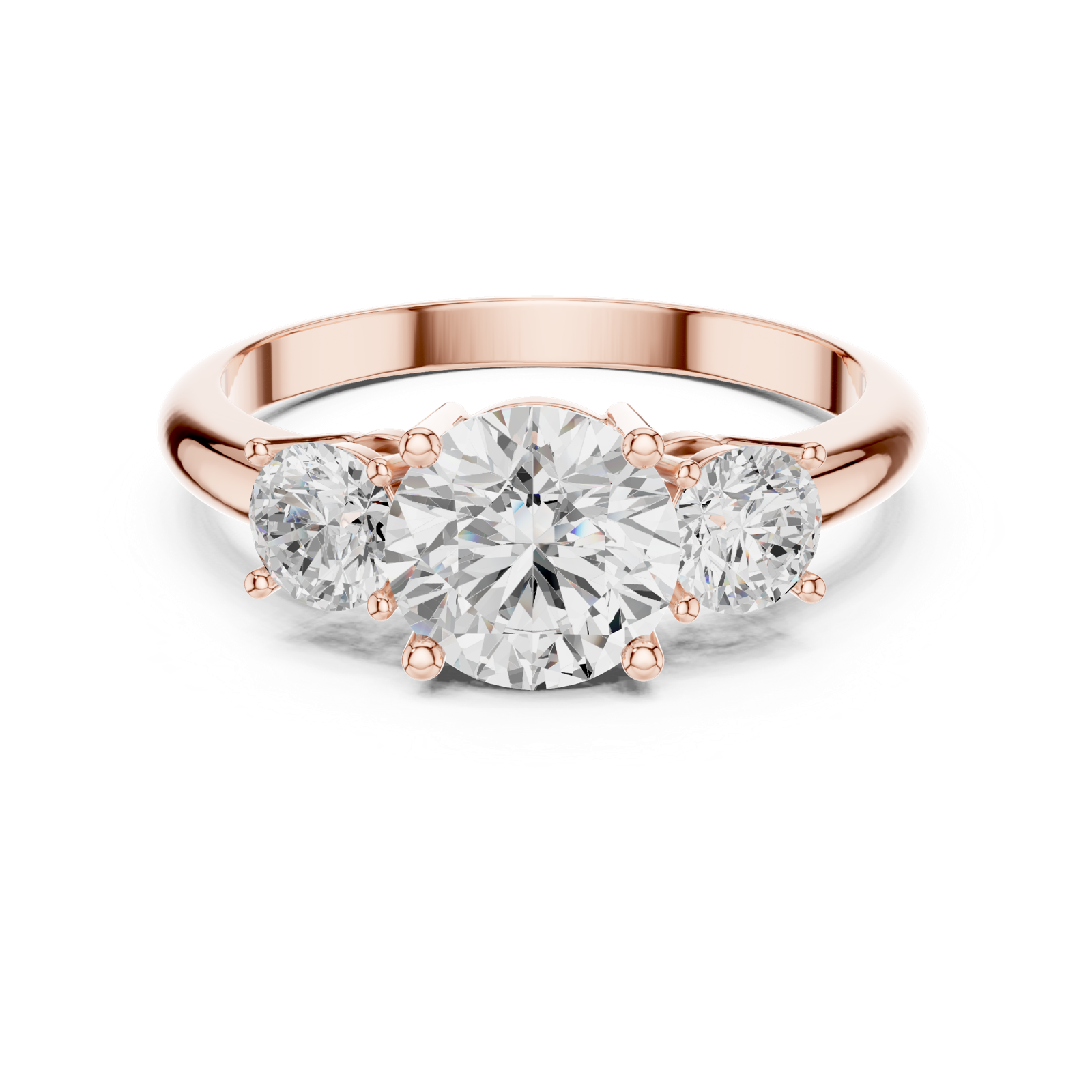 Gold Ring DDLR-1099, Rose Gold, view 4