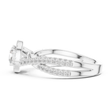 Gold Ring LR-0301, White Gold, view 3