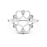 Gold Ring DR-6200, White Gold