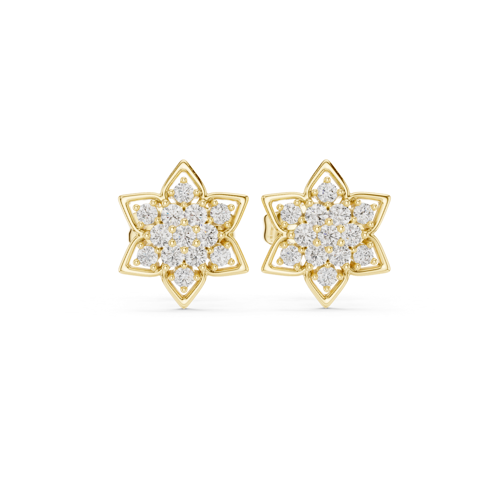 Gold Earrings 9-10085E, Yellow Gold