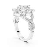 Gold Ring DDLR-411, White Gold