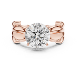 Gold Ring RLR1756, Rose Gold, view 4