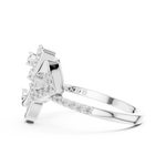 Gold Ring LR-01 (70), White Gold, view 3
