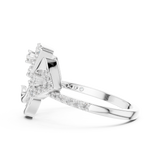 Gold Ring LR-01 (70), White Gold, view 3