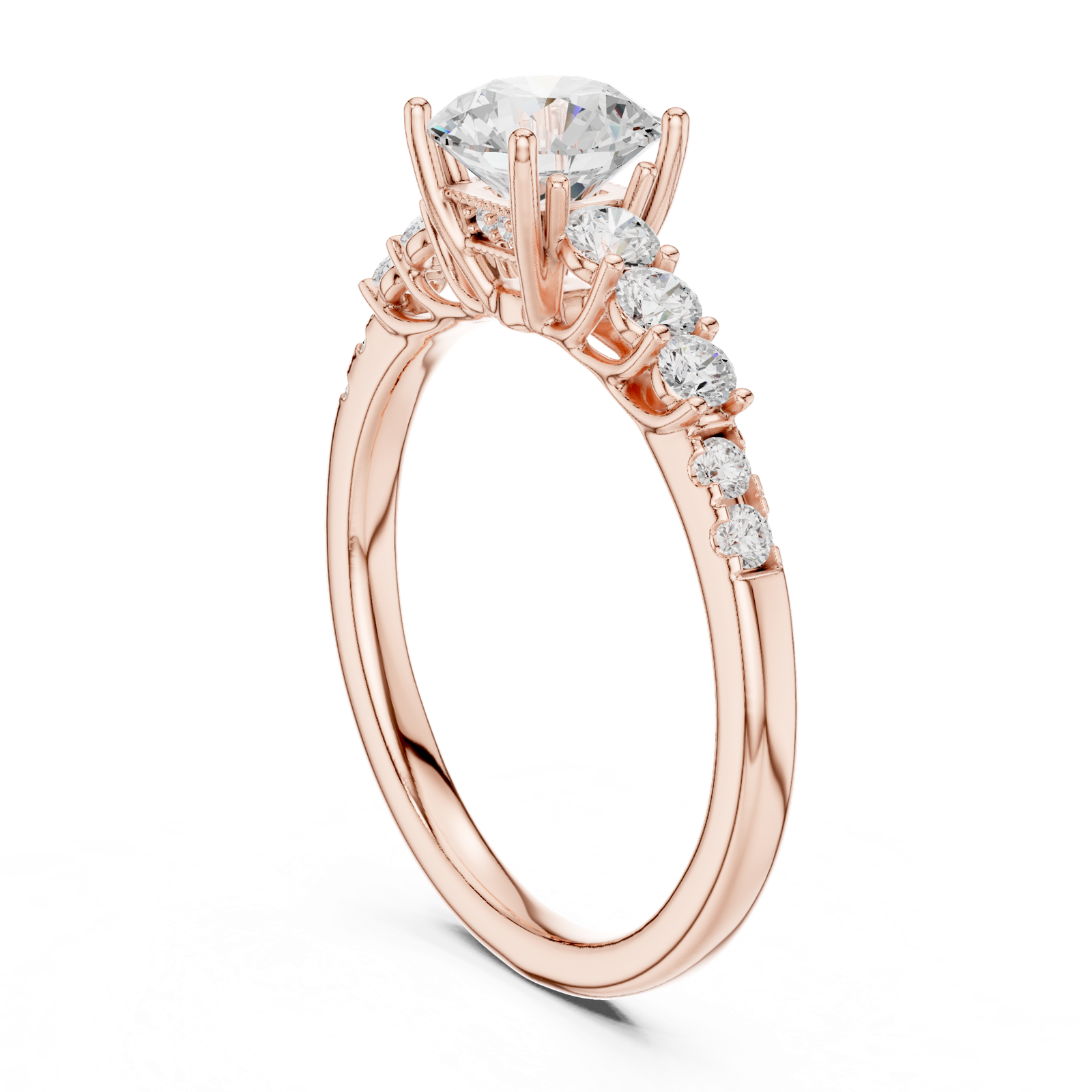 Gold Ring LR-0300, Rose Gold, view 1
