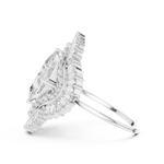 Gold Ring DR-6163, White Gold, view 3