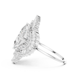 Gold Ring DR-6163, White Gold, view 3
