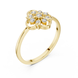 Gold Ring DR-6280, Yellow Gold, view 2