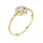 Gold Ring DR-6162, Yellow Gold, view 2