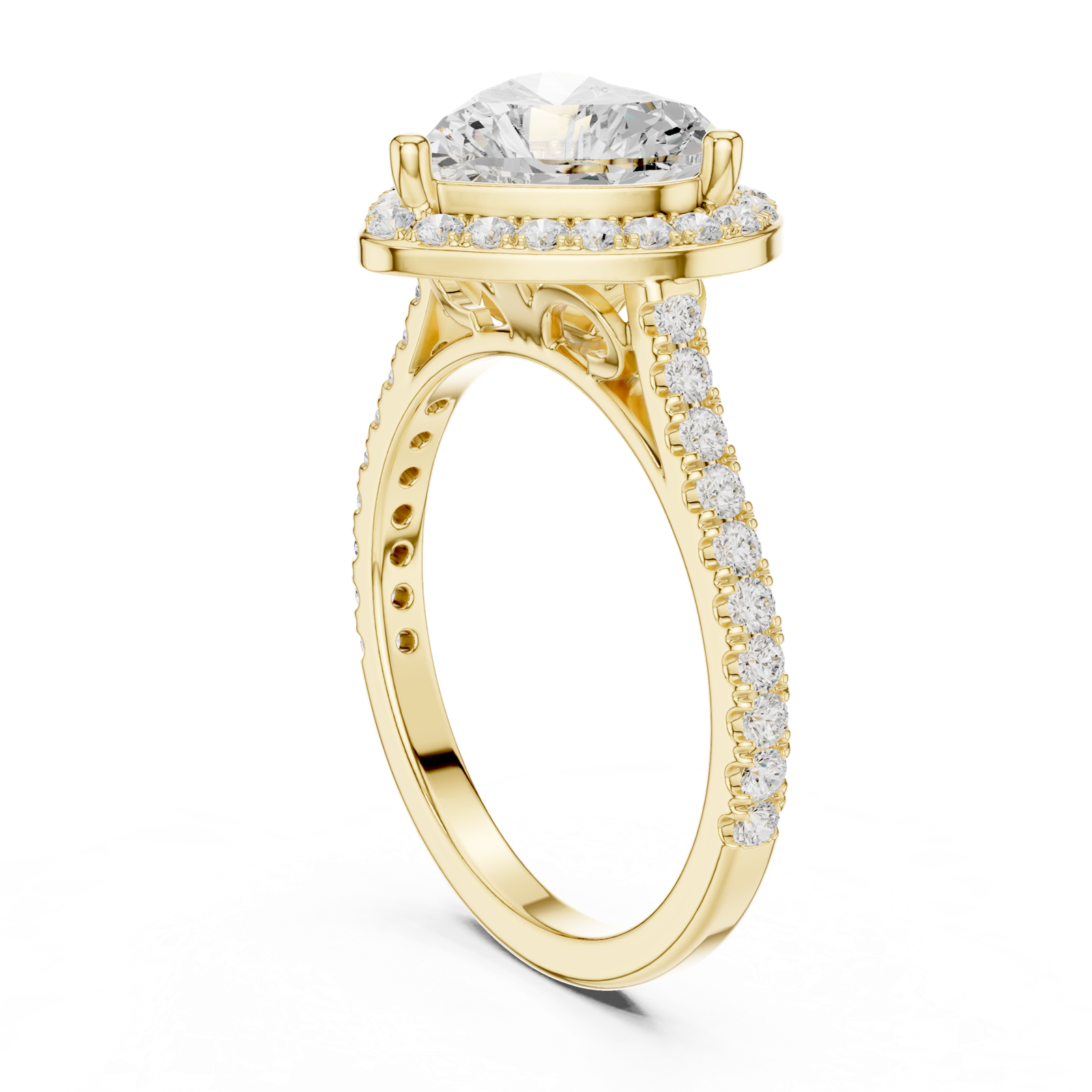 Gold Ring DDLR-432, Yellow Gold, view 1