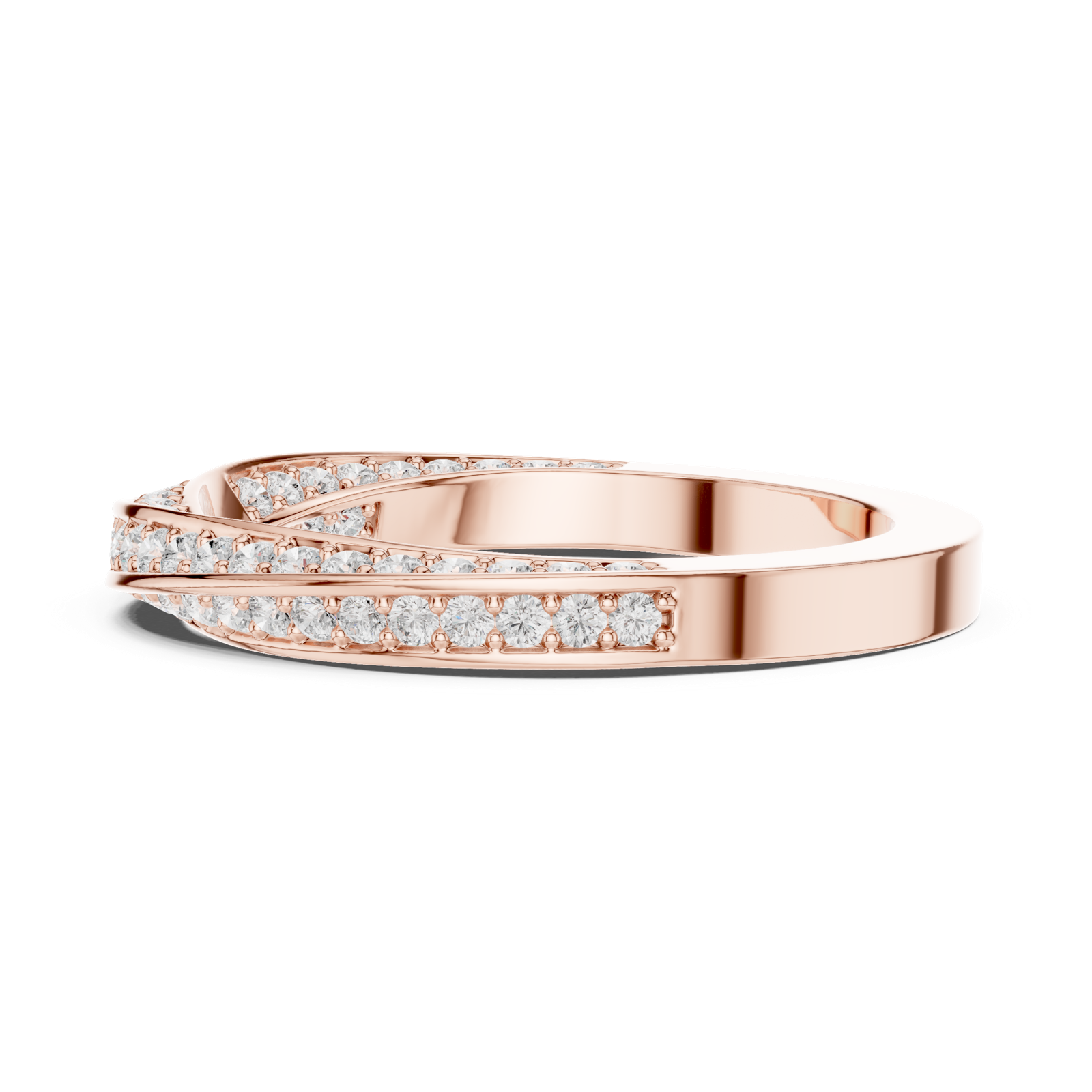 Gold Ring DDLR-377, Rose Gold, view 3
