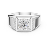 Gold Ring SBMR(47), White Gold, view 4