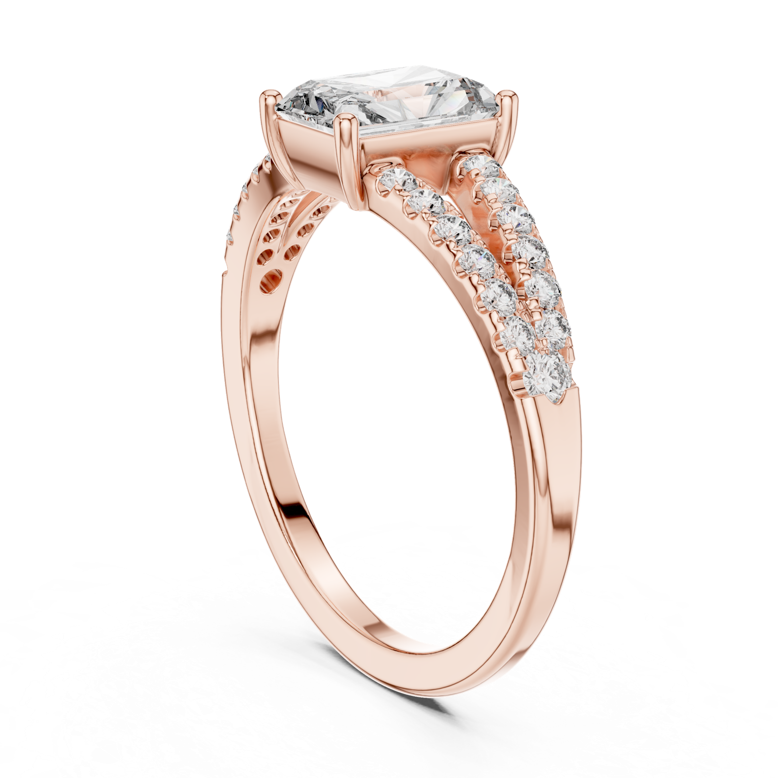 Gold Pendant 9-10009L_21, Rose Gold, view 1