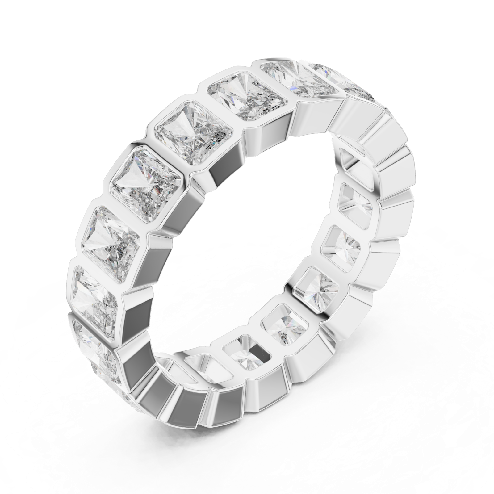Gold Ring DDLR-222, White Gold, view 2