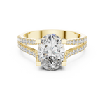 Gold Ring DDLR-183, Yellow Gold, view 4