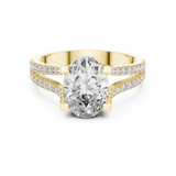 Gold Ring DDLR-183, Yellow Gold, view 4
